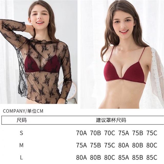 Hình ảnh  Áo Lót Bralette Cotton Dây Mảnh Cài Trước - Có Size- B082