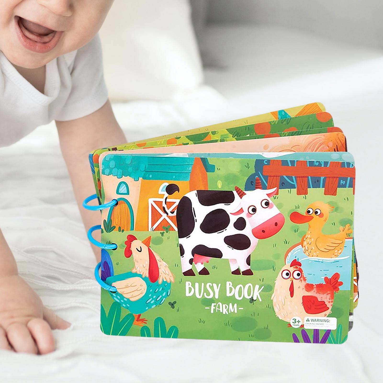 2x Educational Quiet Busy Book Early Learning Puzzle for Activity Kids