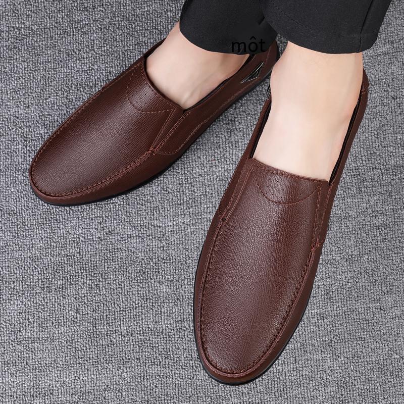 Giao hàng nhanh giày da lưới giày đỏ giày mới chống mài mòn giày thường giày công sở
