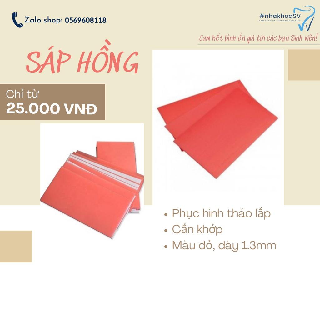 Sáp lá hồng dùng trong phục hình