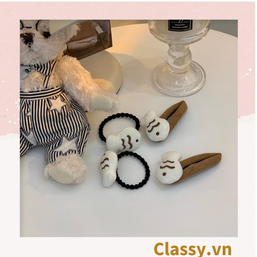 Dây cột tóc Classy, kẹp tóc mái hình cá con dễ thương PK1623