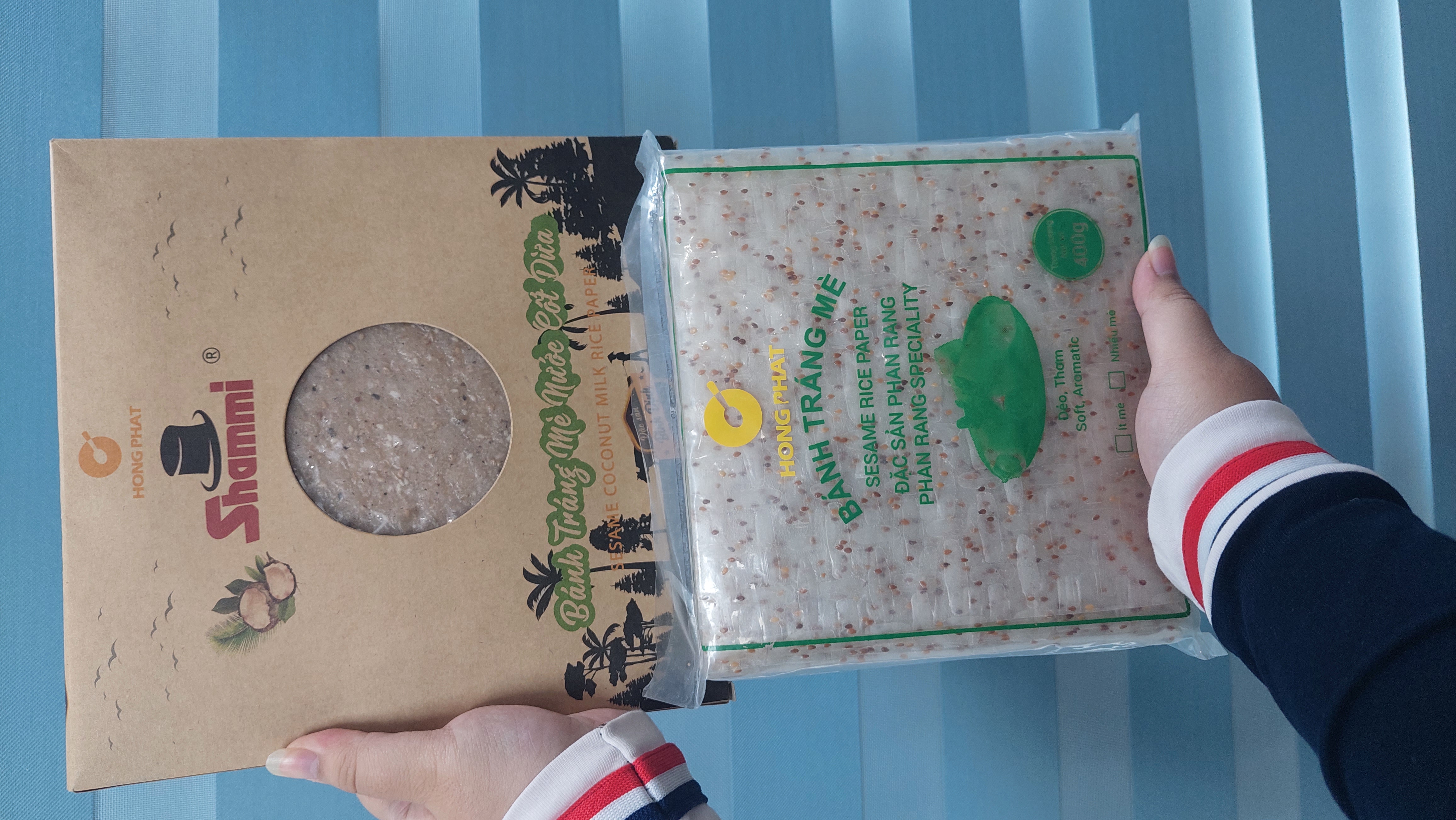 Combo 5 Bánh tráng cuốn 400g/gói (Bánh tráng mè, bánh tráng gỏi cuốn mè Hồng Phát đặc sản Phan Rang)