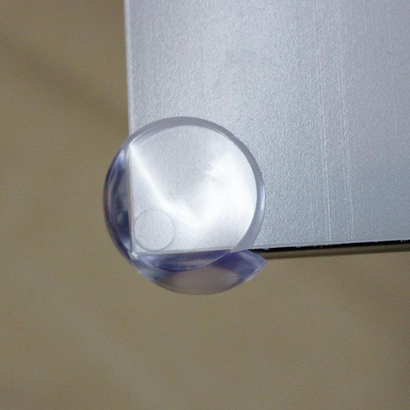 Miếng Nhựa Pvc Hình Cầu Trong Suốt Bọc Góc Bàn Bảo Vệ An Toàn Cho Bé