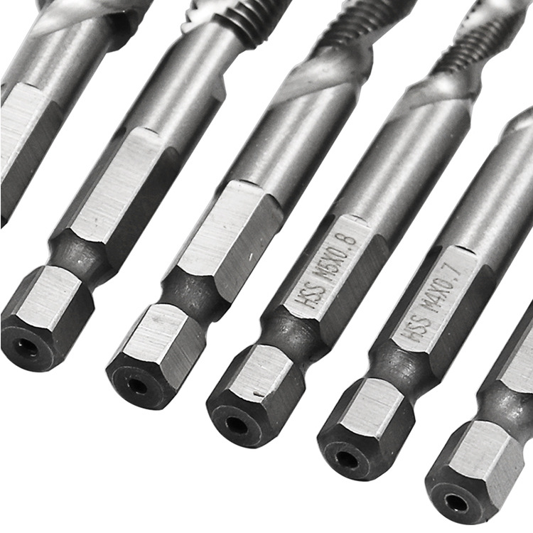 Bộ 6 Mũi Khoan Taro HSS 4341 Tạo Ren Cao Cấp, giúp tiết kiệm thời gian thi công, tiết kiệm chi phí siêu tiện lợi. M3, M4, M5, M6, M8, M10