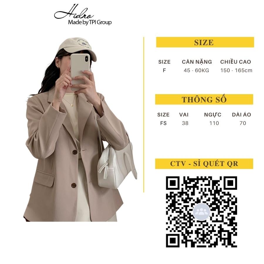 Áo Blazer Nữ Dài Tay 2 Lớp Mẫu Mới Phong Cách Hàn Quốc Áo Vest Nữ Khoác Ngoài