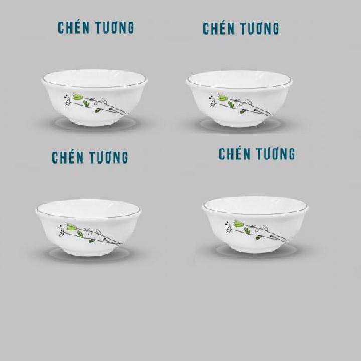 Chén Tương Hoa Xanh Dương 1084