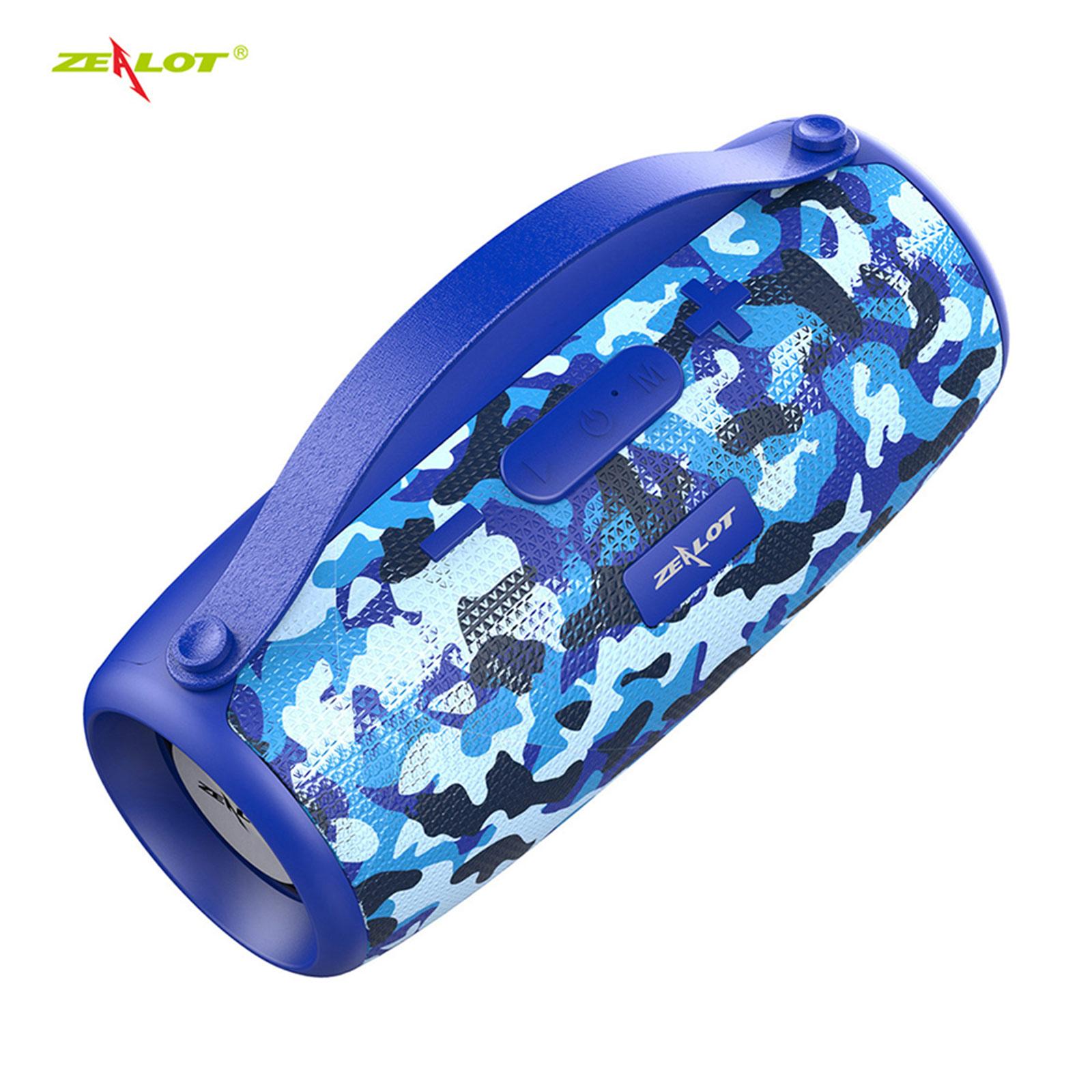 Loa Bluetooth không dây ZEALOT S34 không thấm nước HiFi TWS Hỗ trợ loa siêu trầm âm thanh nổi - Màu đỏ