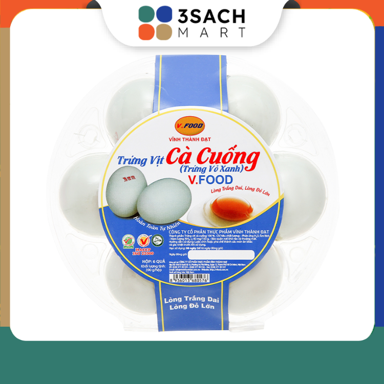 Trứng Vịt Cà Cuống - hộp 6 trứng