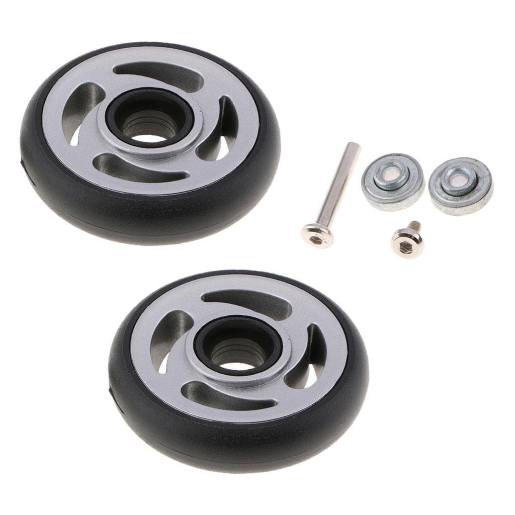 2 Set Luggage Wheels Replacement Suitcase Trolley Case DIY Casters 8220A-A