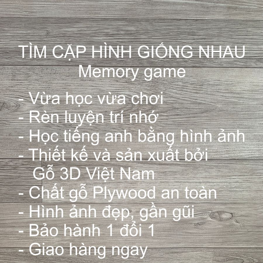 Tìm cặp đôi, tìm cặp hình giống nhau rèn luyện trí nhớ bằng gỗ-Hình các loại quả