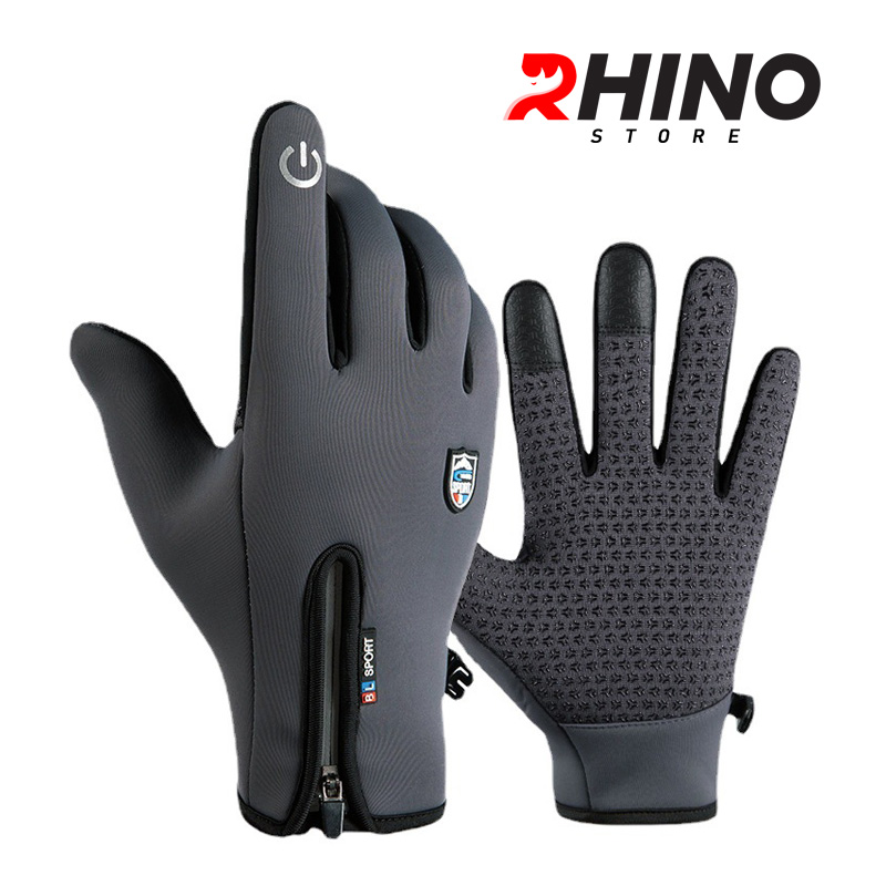 Găng tay giữ ấm mùa đông Rhino G901 B Bao tay thể thao cảm ứng điện thoại , găng tay đi xe máy, xe đạp lót nỉ cho nam nữ - Hàng chính hãng