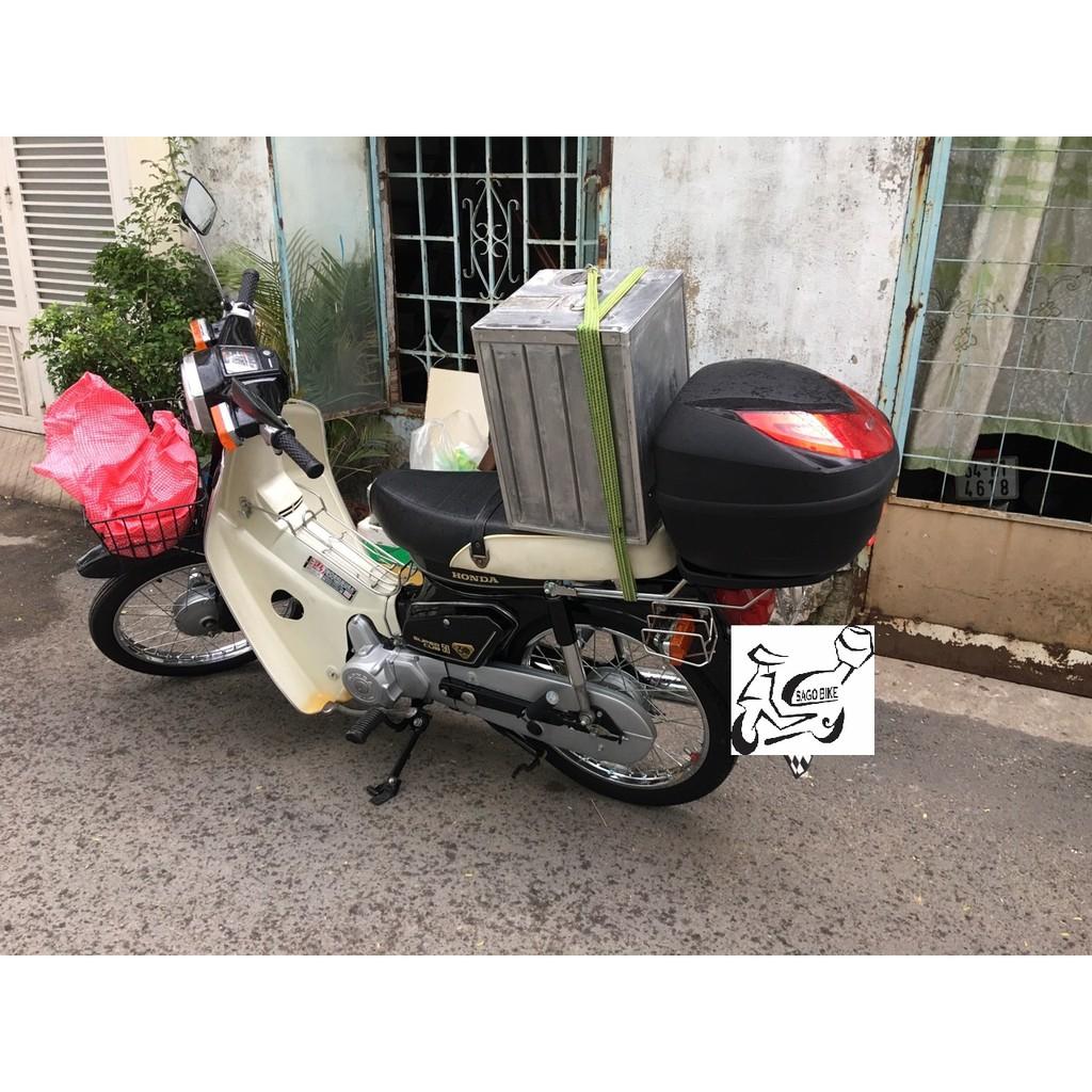 Thùng Givi E250N kèm đế và bát gắn cho xe Cub, thùng givi 25 lit