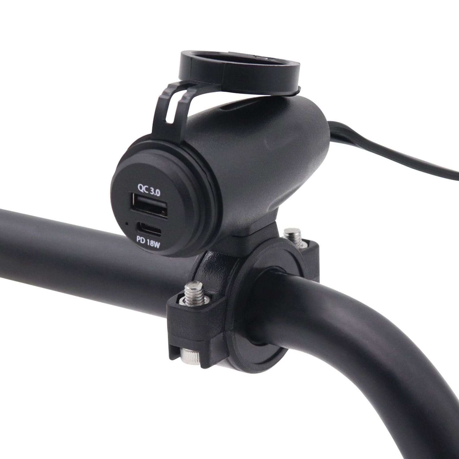 Motorcycle USB Charger fast charge Quick Charge .0+PD18W for Phone