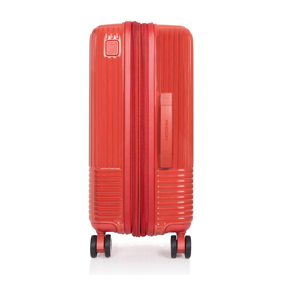 Vali kéo Samsonite TSA APINEX SPINNER:Hệ thống 4 bánh xe đôi xoay 360° với nút chặn Khóa kéo chống trộm Safeplux