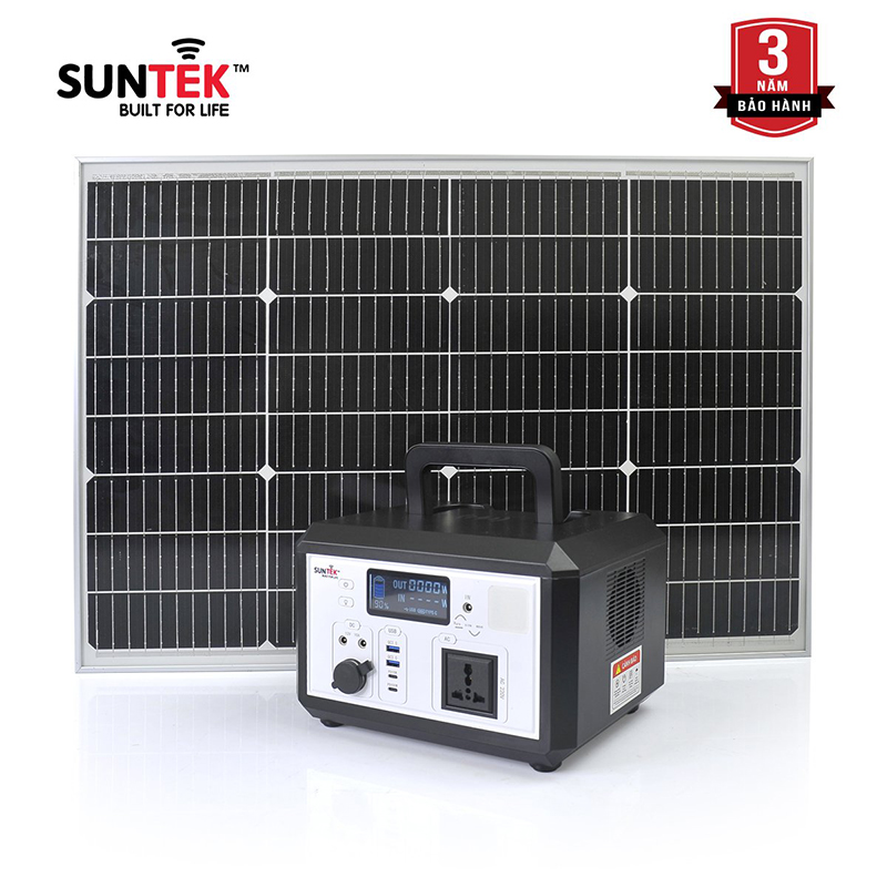 Máy Phát Điện SUNTEK SG-01 500W Sạc Bằng Năng Lượng Mặt Trời - Hàng Chính Hãng - Bảo hành 3 năm