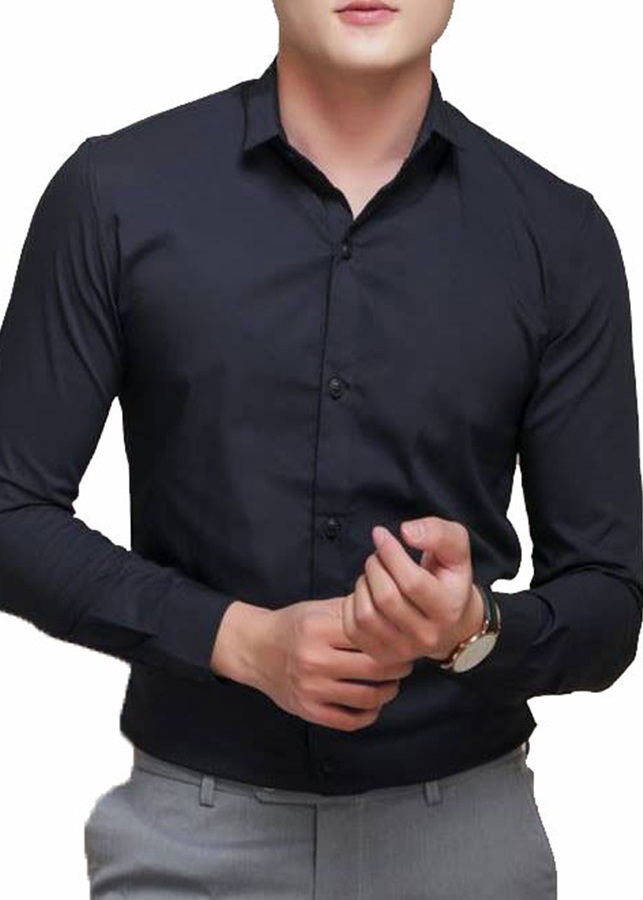 Áo Sơ Mi Nam Công Sở Dài Tay Vải Lụa Dáng Body Thời Trang Chất Lượng Cao