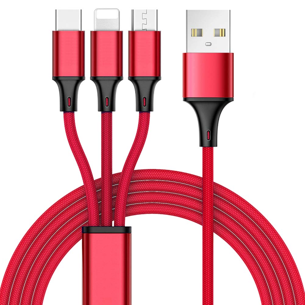 Cáp Sạc Đa Năng 3 Đầu : Lightning - Type C - Micro USB. Sạc Tốc Độ Cao (Có Thể Truyền Dữ Liệu)