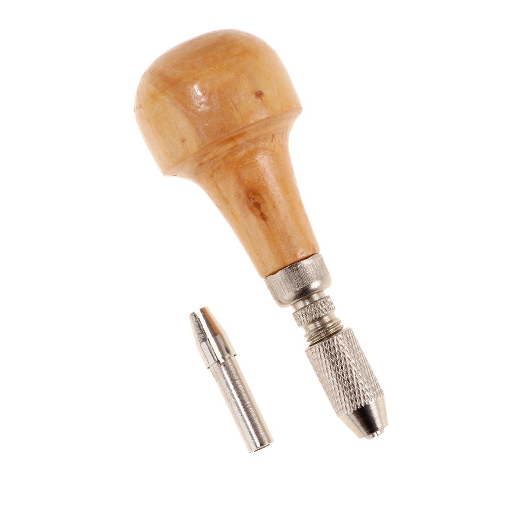 3xJewelers Pin Vise Vice Wooden Handle Twisting Wire Wrapping Collet Watch