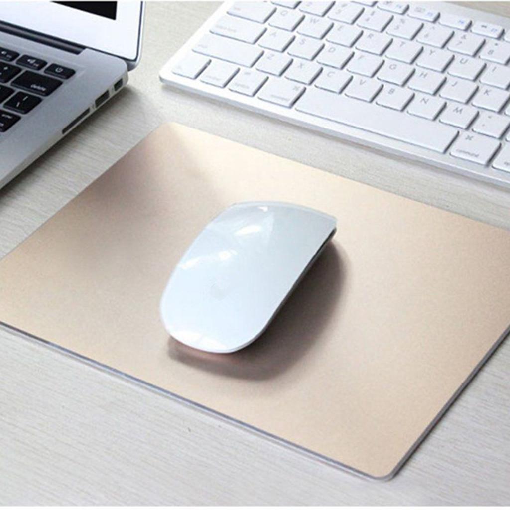 Smooth Aluminum Alloy Mousepad Mouse for Computer PC Laptop