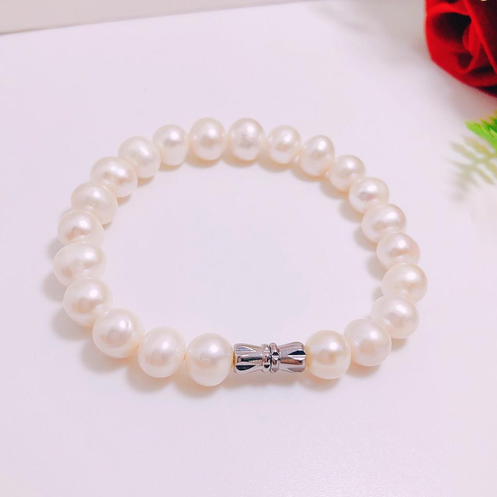 Vòng tay trai nuôi 8ly, vòng tay làm quà tặng cho người phụ nữ thân yêu nhất