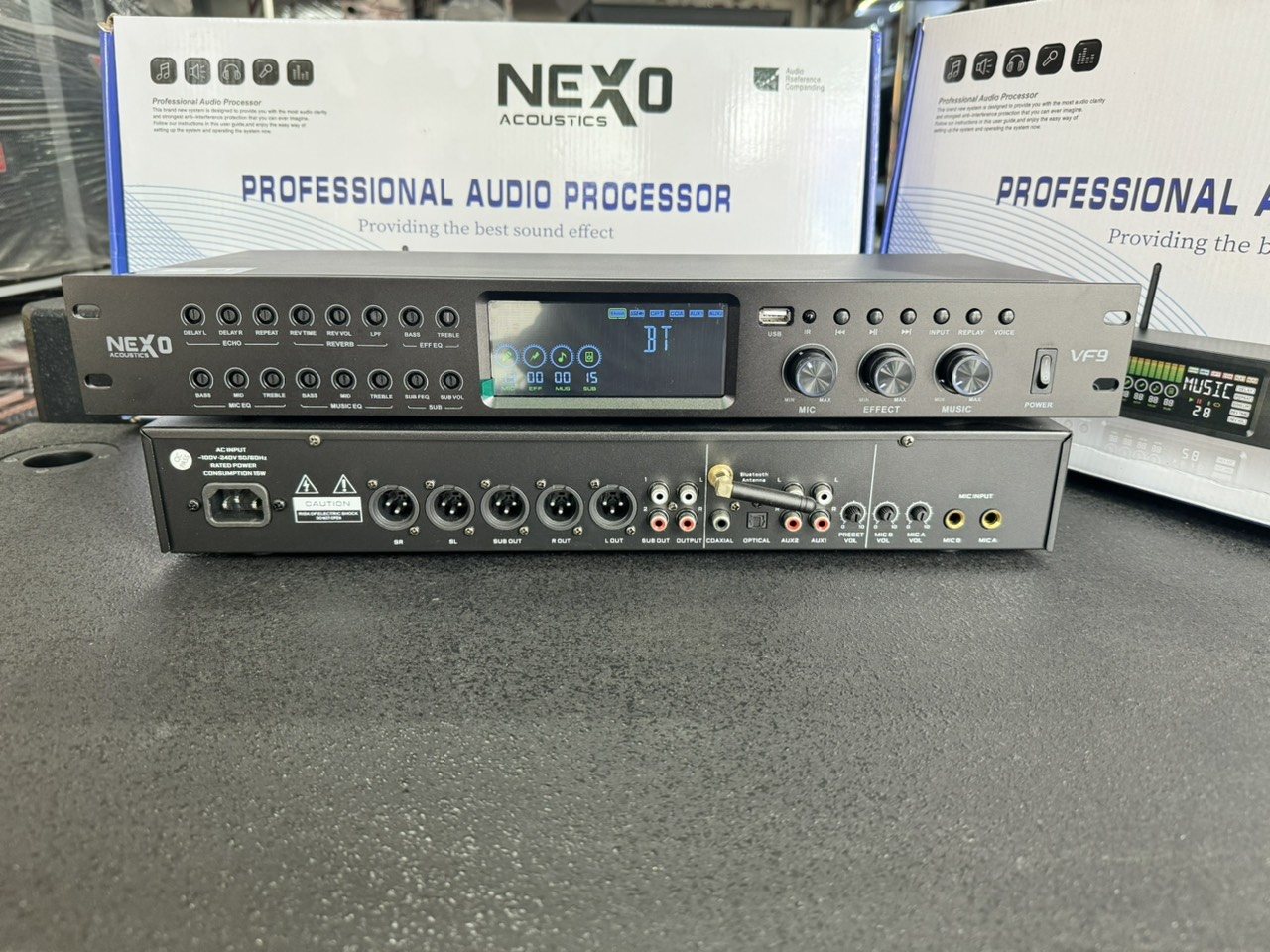Vang Cơ Lai Số NEXO VF99 - Chống Hú Tự Động Di Tần - Tích Hợp Echo - Delay - Rerverb Siêu Hay - Hàng Nhập Khẩu