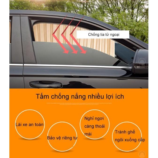 Rèm chống nắng hút nam châm trên xe ô tô
