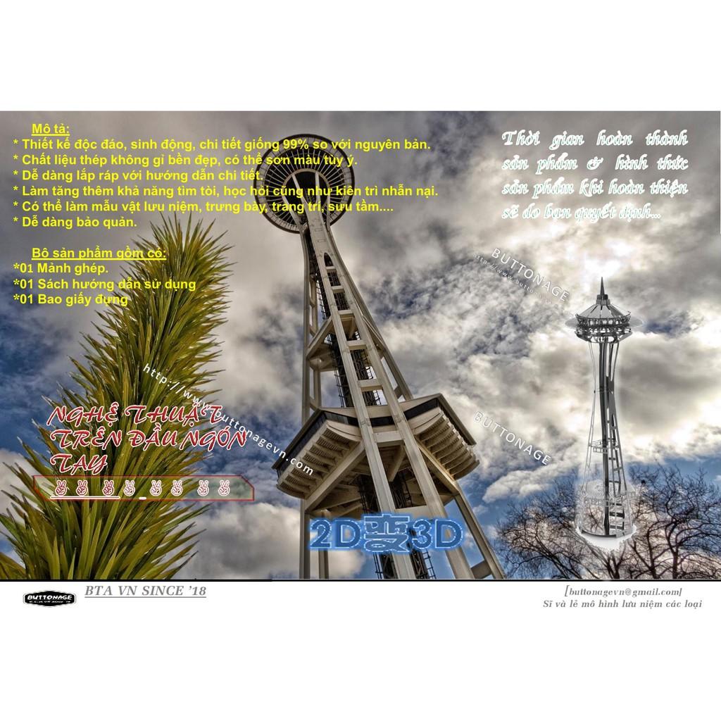 Mô Hình Lắp Ráp 3d Tòa Tháp Space Needle