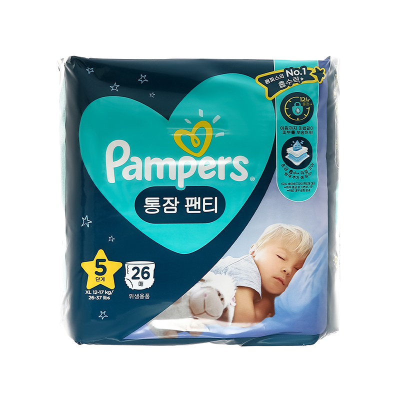 Tã quần Pampers ngủ ngon size XL 26 miếng (từ 12 - 17 kg)