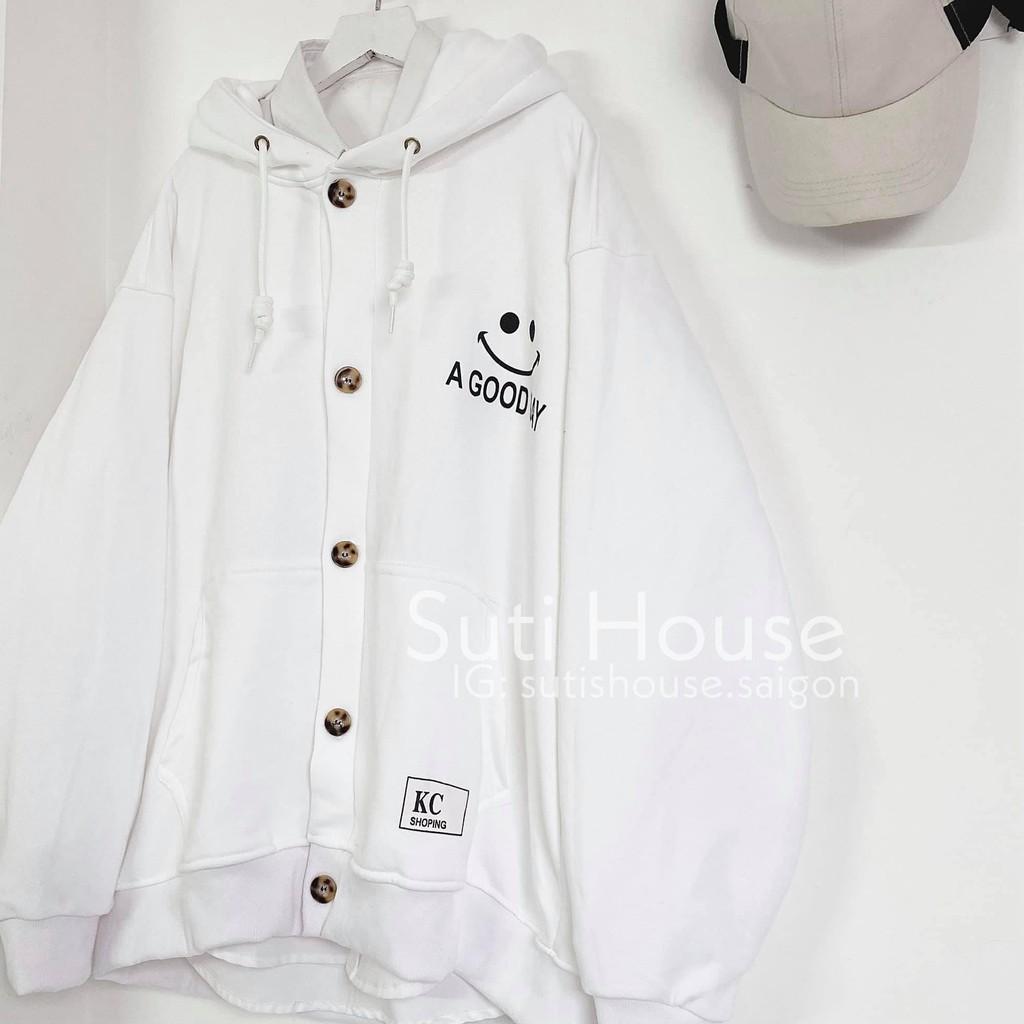 Áo Khoác Unisex A Good Day Form Rộng Vải Mềm Mịn Phong Cách Ulzzang Xinh Xắn - Suti House