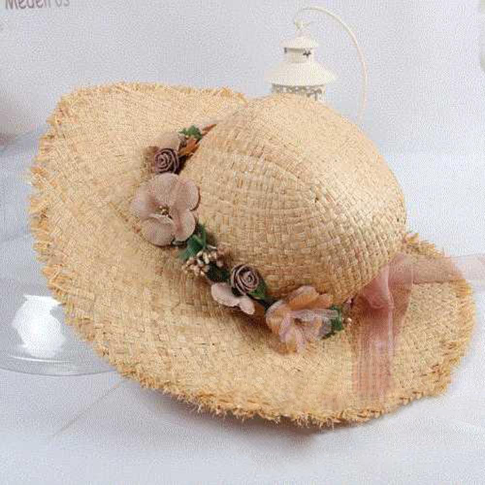 Mùa Hè Raffia Hoa Nón Nữ Lớn Rộng Vành Đi Biển Nón Hat Panama Nữ Nắp Ngoài Trời Cổ Áo Chống Nắng Tôn Nón dành Cho Nữ Gorras