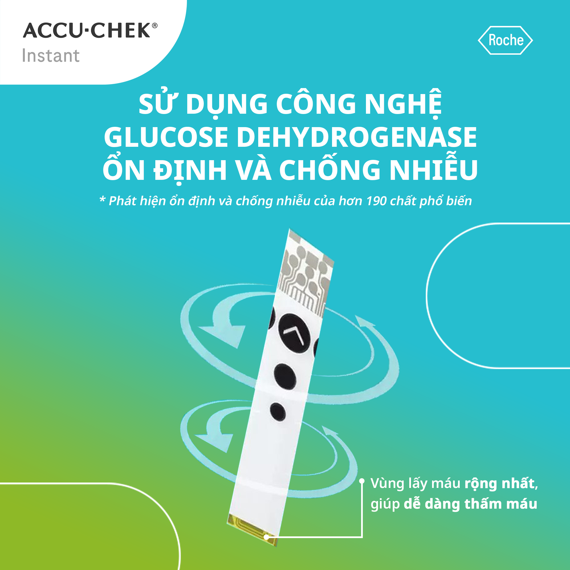 Máy Đo Đường Huyết ACCU-CHEK Instant Đo Được 4 Loại Mẫu Máu, Có Kết Nối Bluetooth - Chưa Có Que Thử