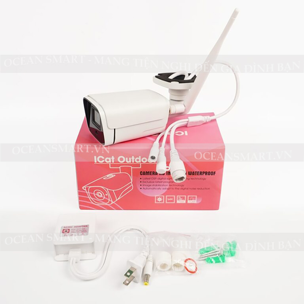 Camera Thông Minh Độ Phân Giải Cao Wifi ICat Outdoor - CMRICOUT - HÀNG CHÍNH HÃNG