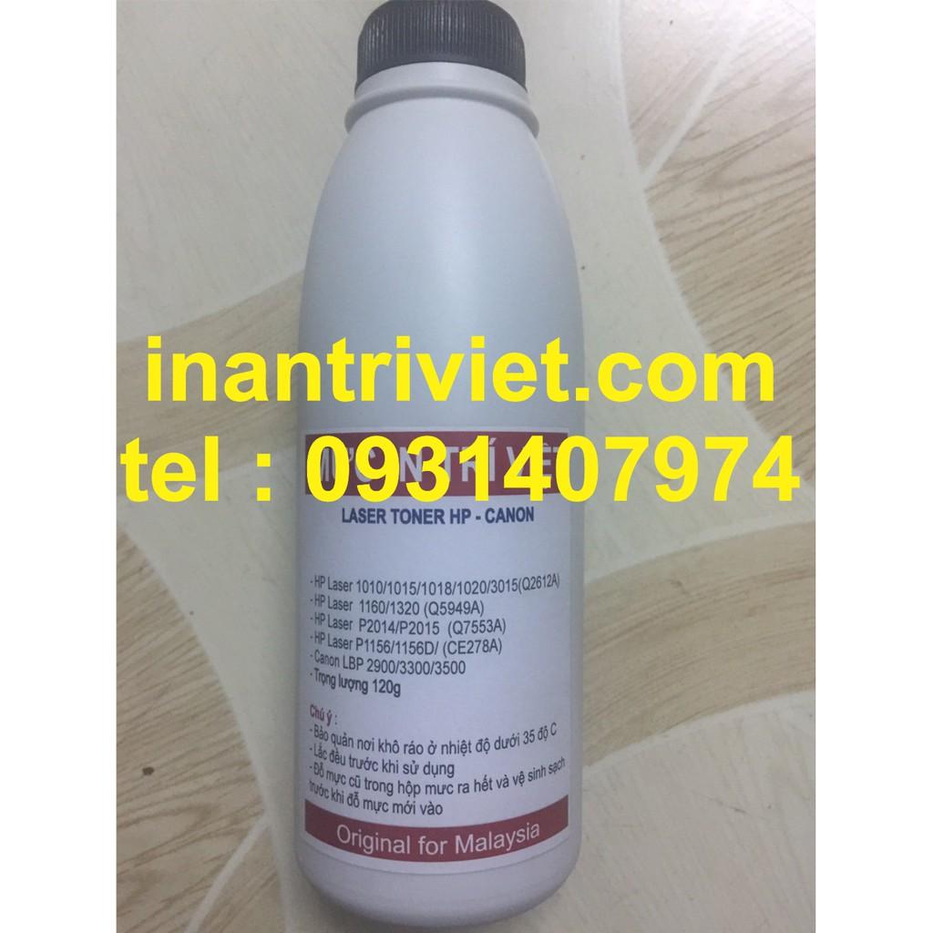 Mực bơm 12a dùng cho máy in hp 1010,1015,1018,1020,3015,1160,1320, 2014,2015, canon 2900, 3300, 3500