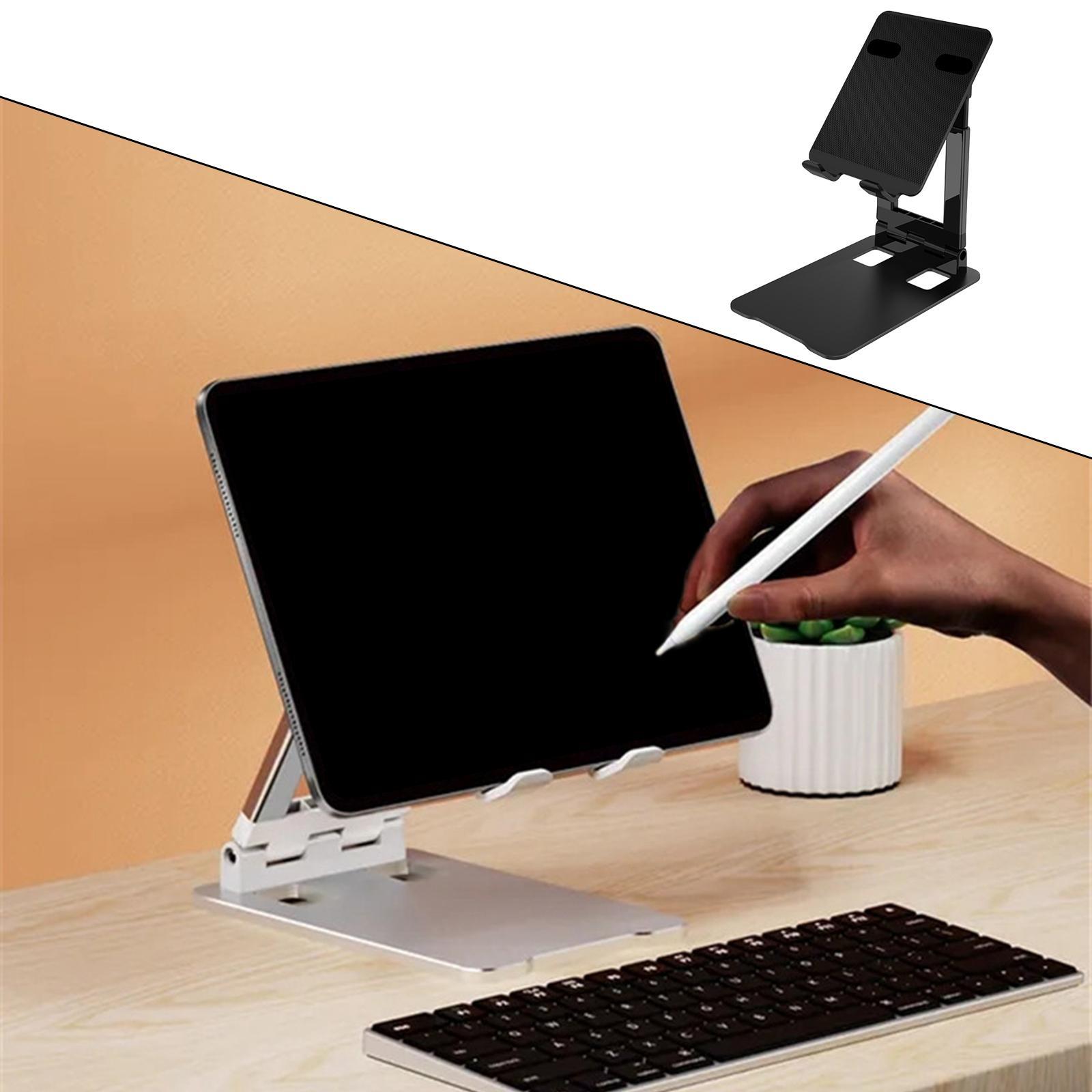 Tablet Stand Foldable Desktop Multi-Angle Portable Cradle Adjustable Holder Desktop