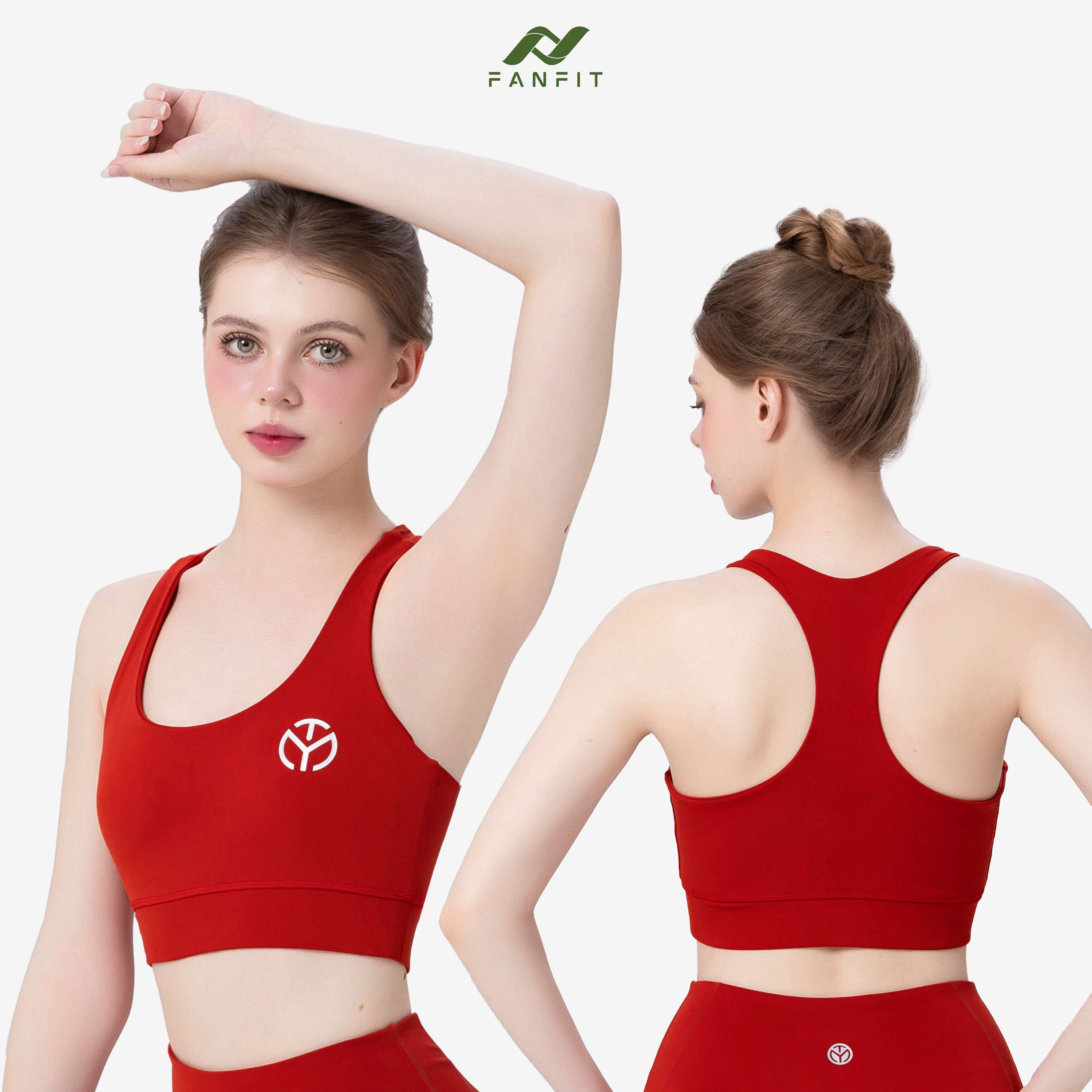 Áo bra thể thao Nữ tập Gym Yoga Pilates FANFIT FFSB003 - Tặng mút cao cấp - FANFIT