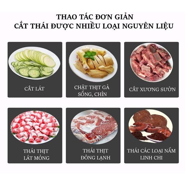 Dao Chặt Thịt Gà, Thái Thịt Bò Đông Lạnh, Thái Thuốc Bắc, Cắt Đa Năng KD0142, Lưỡi Thép 40CR14, Inox 430 - Tặng Tay Mài KD0315