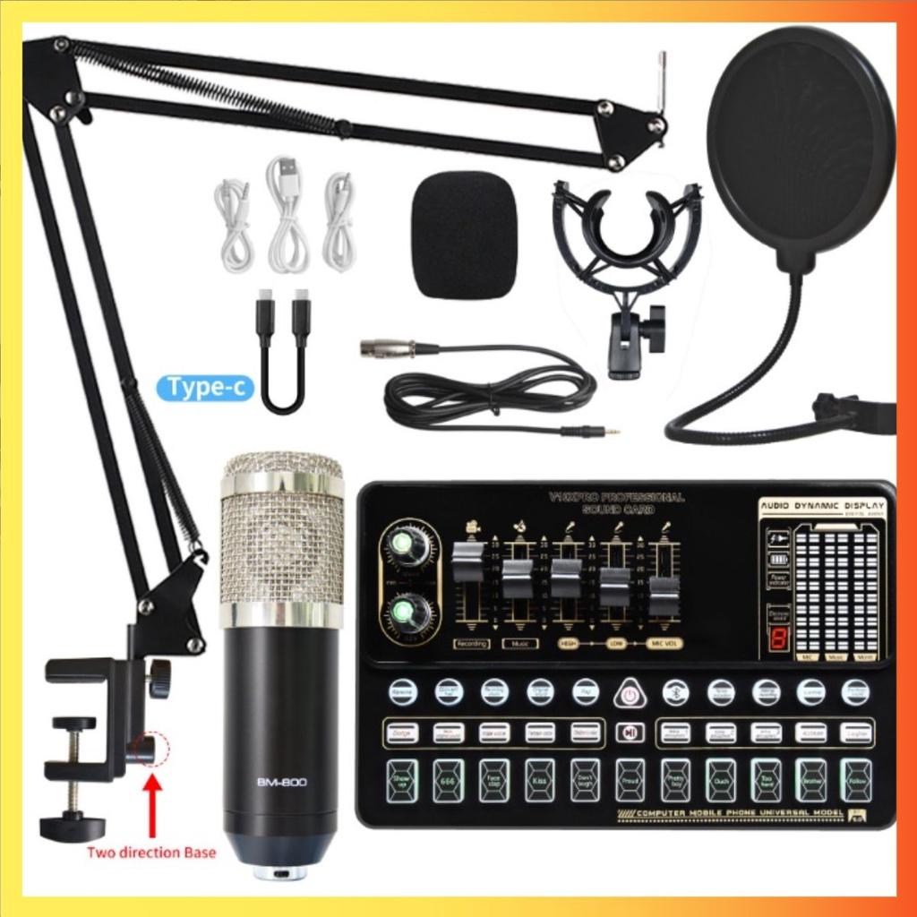Bộ điều chỉnh âm thanh chuyên nghiệp hỗ trợ LiveStream Streamer Karaoke AUDIO Soundcard Pro