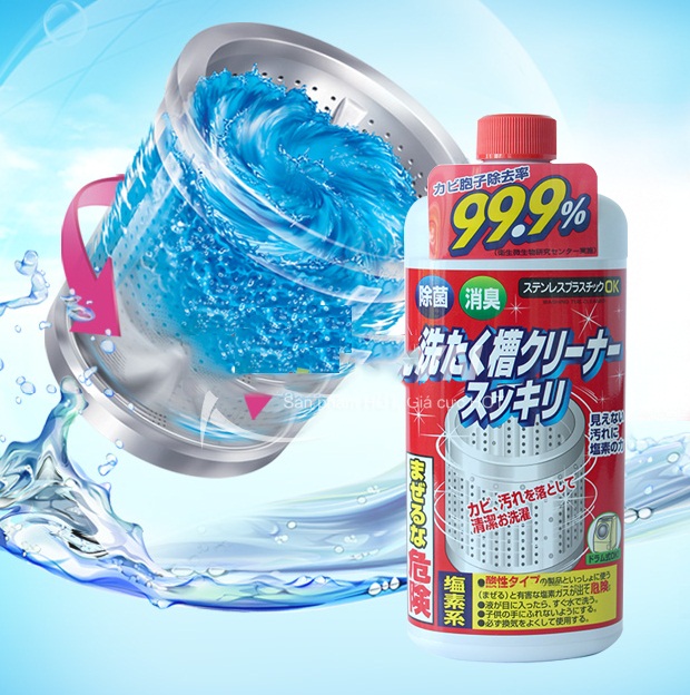 Combo Dung dịch tẩy rửa vệ sinh bếp từ cao cấp 300g + Nước tẩy vệ sinh lồng máy giặt Rocket nội địa Nhật Bản