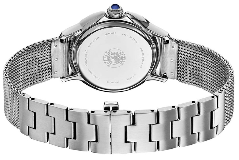 Đồng Hồ Nữ Citizen Đính Kim Cương Dây Thép Không Gỉ EM0790-55N - Mặt Xà Cừ (Sapphire)