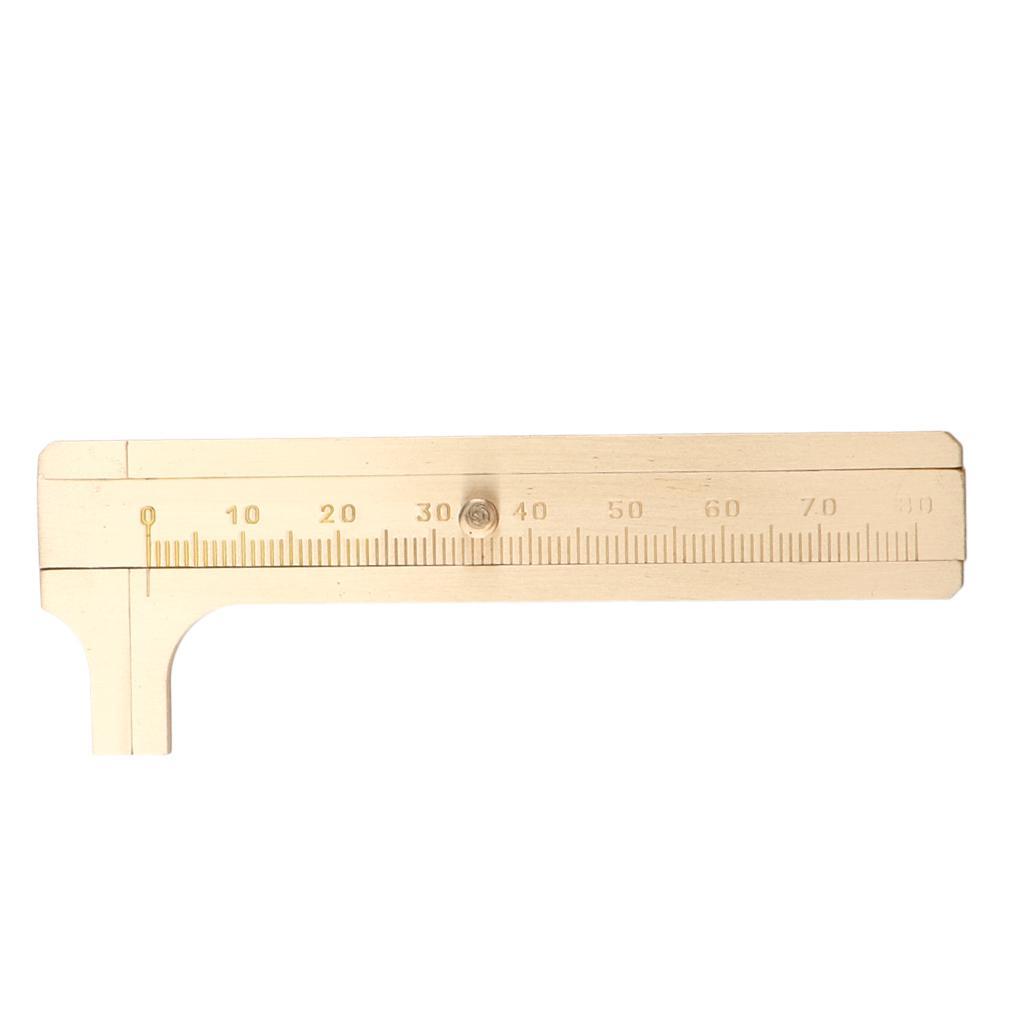 Mini Sliding Gauge Bead Wire Jewelry Measuring Pocket Caliper