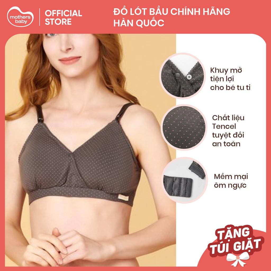 Áo Lót Bầu Sau Sinh Cho Con Bú Chống Chảy Xệ Cao Cấp Chất Liệu Tencel Thương Hiệu Mothersbaby Hàn Quốc