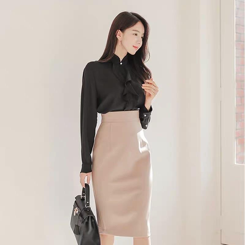 Chân váy bút chì dáng dài, chân váy công sở cao cấp