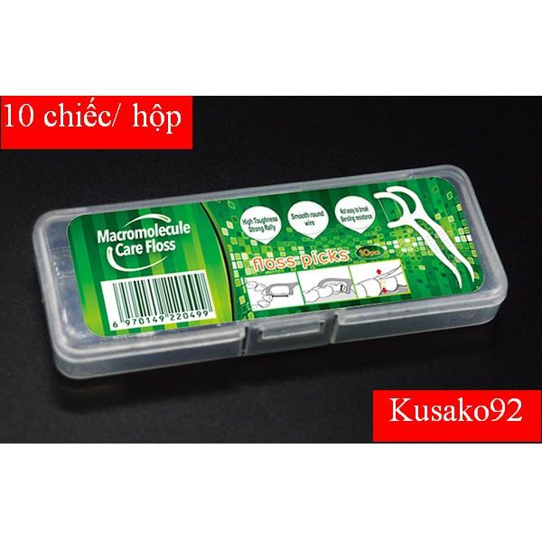 Tăm chỉ nha khoa Macromolecule hộp 10-50 chiếc/ Dental floss/ Dental floss pick