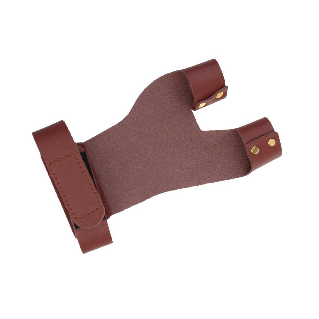 Durable Archery 2 Finger Left Hand Pull Boa Arrow Protector Glove with Arm Guard Protection Gear