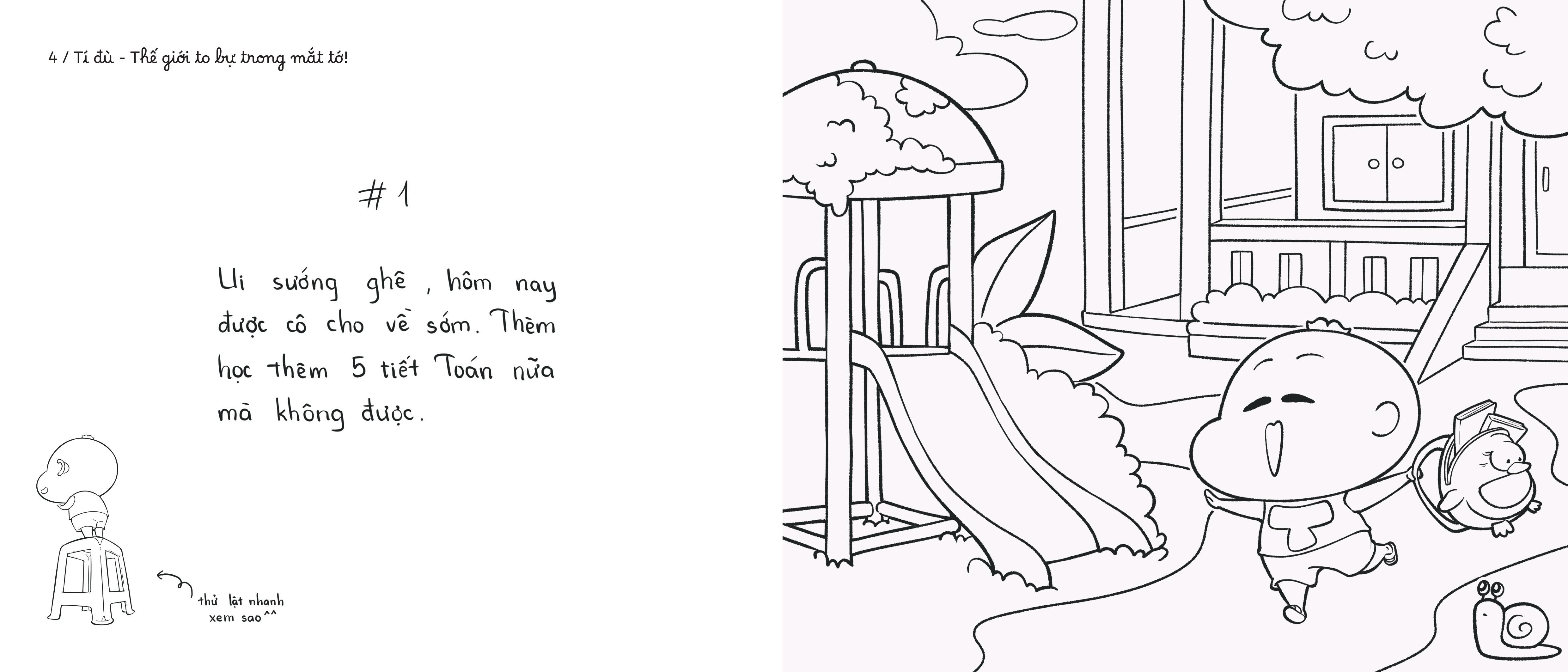 Sách - Tí Đù - Thế Giới To Bự Trong Mắt Tớ! - Sách Tô Màu