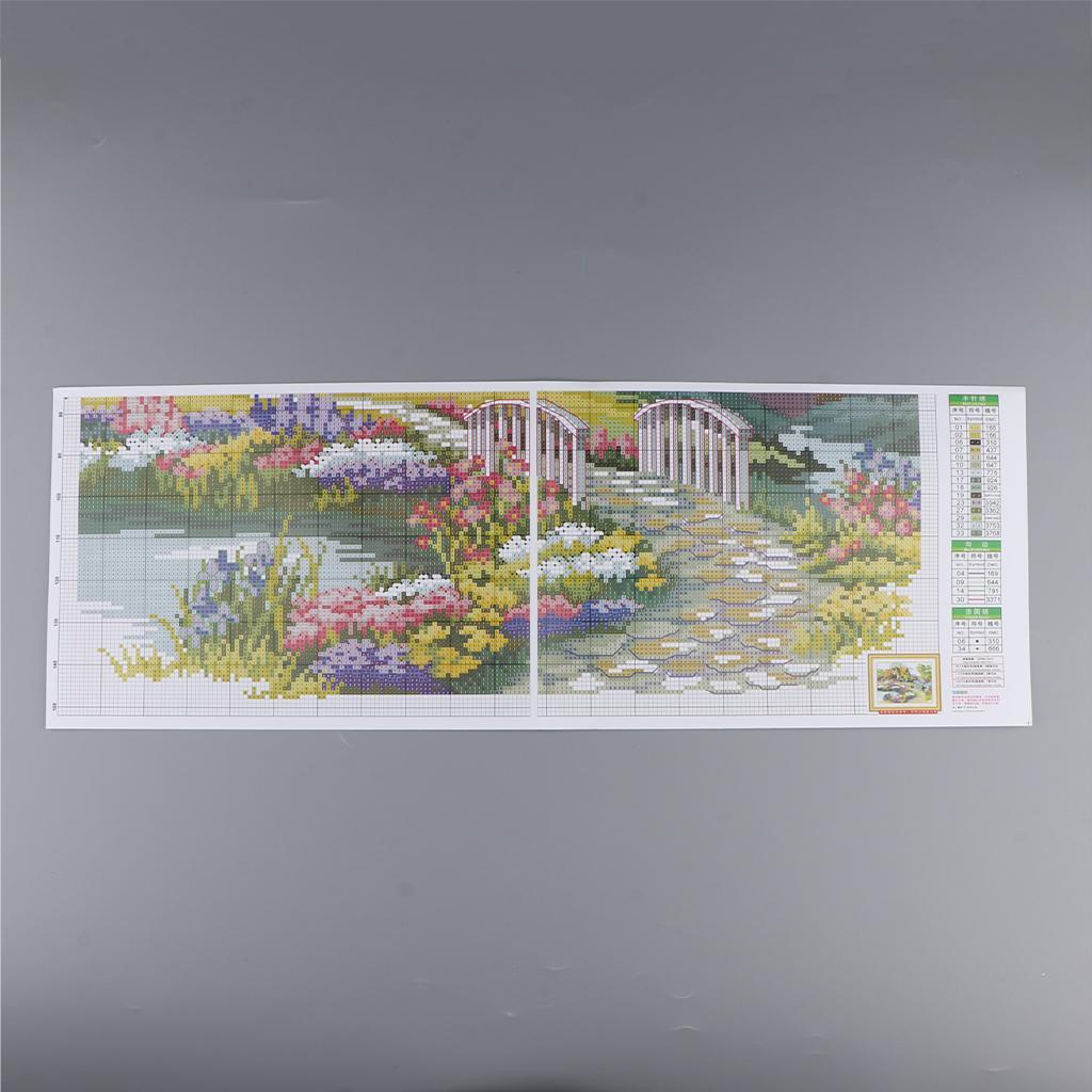 Stamped Cross Stitch Kits Handmade Needlework for Beginners