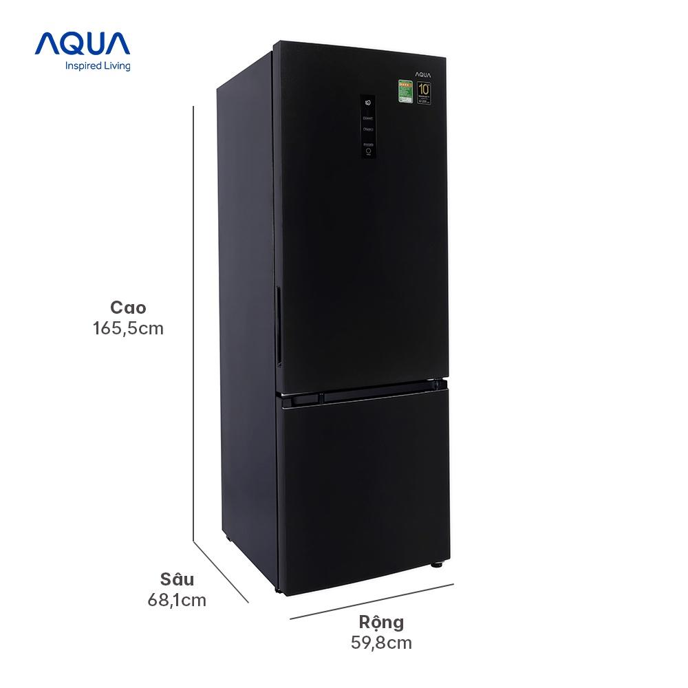 Tủ lạnh ngăn đông dưới Aqua 292 Lít AQR-B348MA(FB) - Hàng chính hãng - Chỉ giao HCM, Hà Nội, Đà Nẵng, Hải Phòng, Bình Dương, Đồng Nai, Cần Thơ