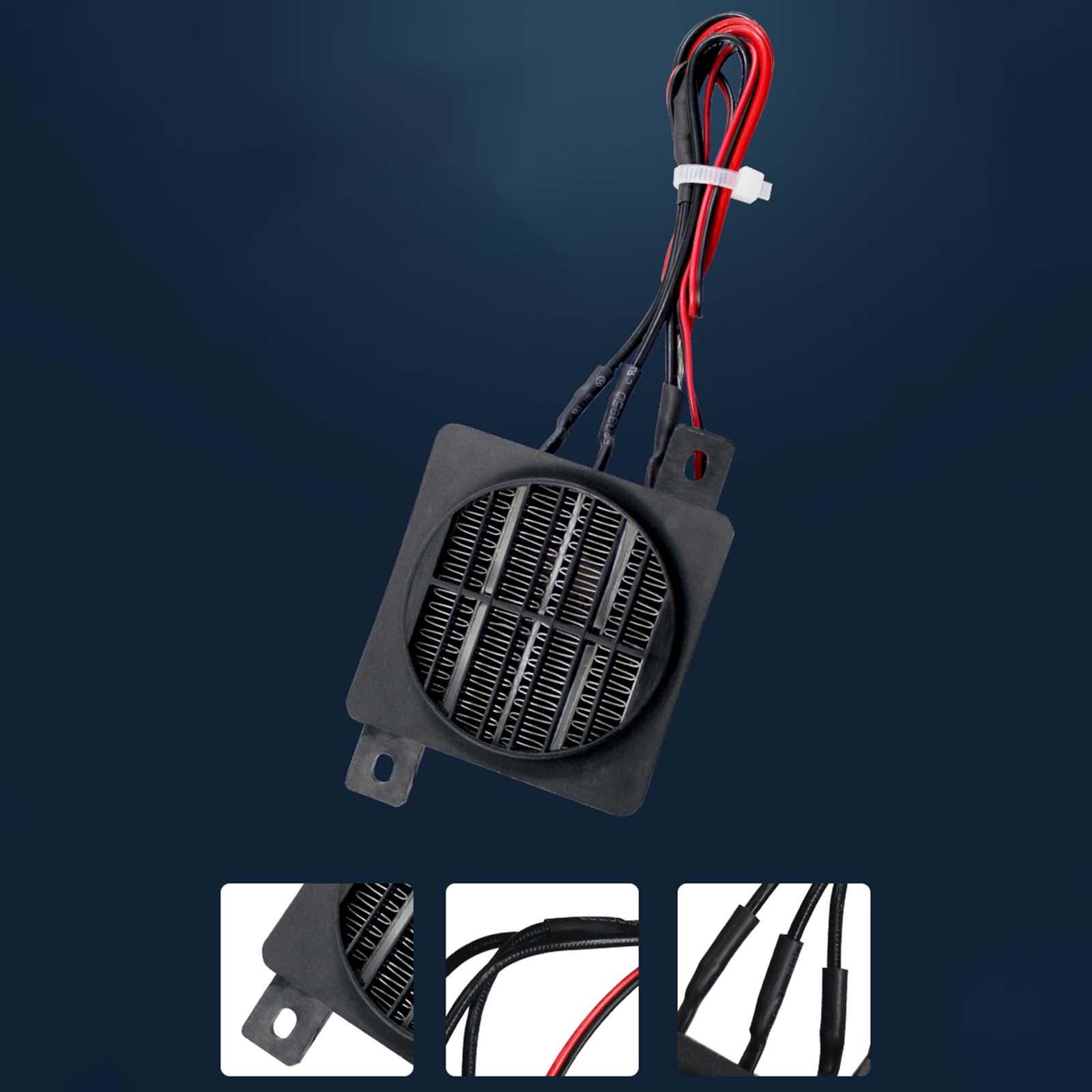 Heater 24V 12V DC Fan Thermostatic Egg Incubator Heater PTC Fan heater