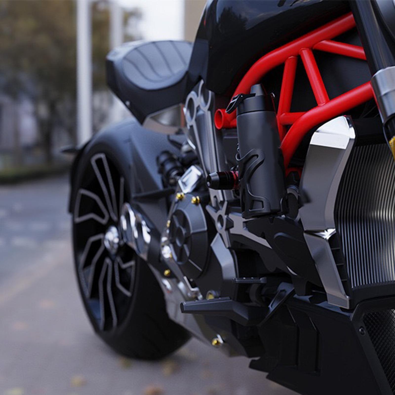 Motorcycle Drink Cup Holder Universal Bottle Holder for Bike Handlebar Black
