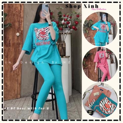 Set Thun Mặc Nhà Hình Gấu Cute 2 Màu Xanh Hồng